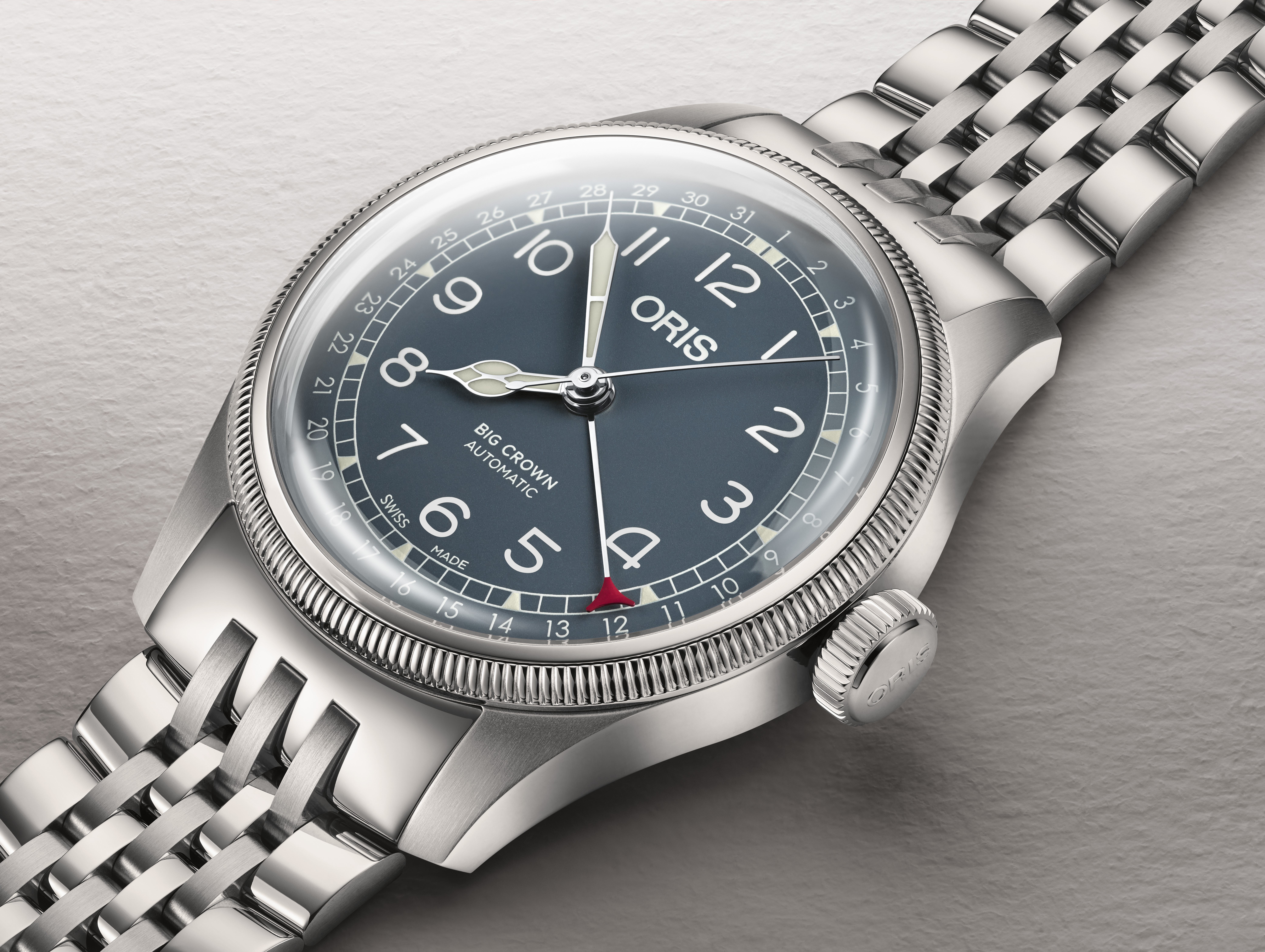 ORIS  Мужские швейцарские часы, автоматический механизм, сталь, 40 мм